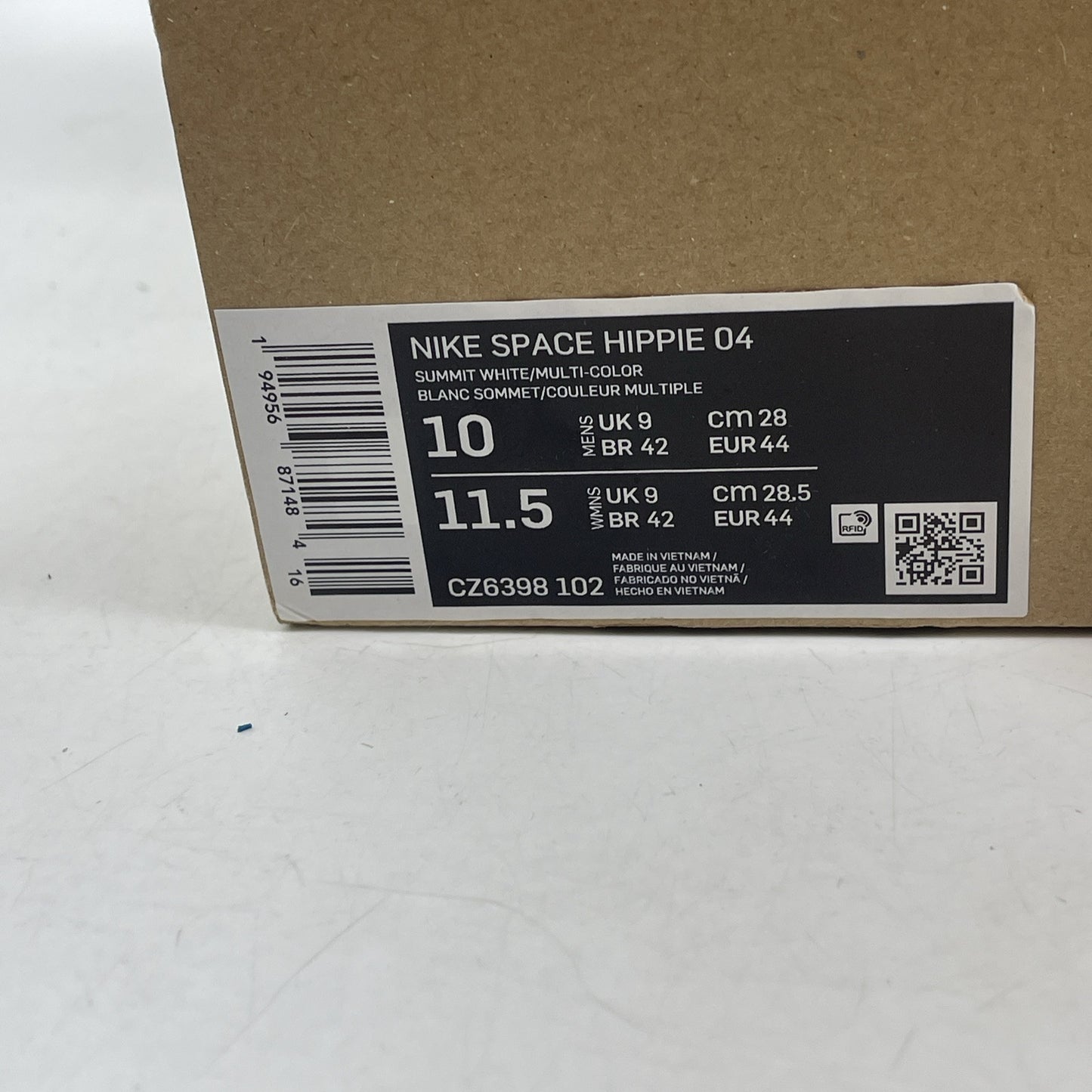 Size 10 - Nike Space Hippie 04 Be True Grey White Suede (CZ6398-102)