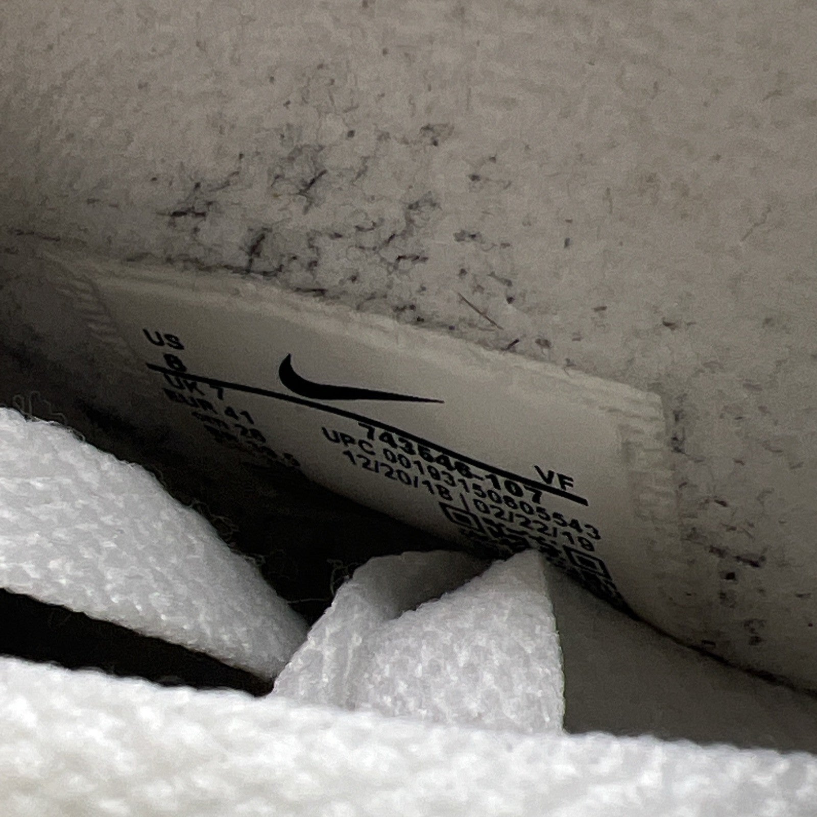 Size 8 - Nike Air Force 1 QS High Sheed Triple White (743546-107)
