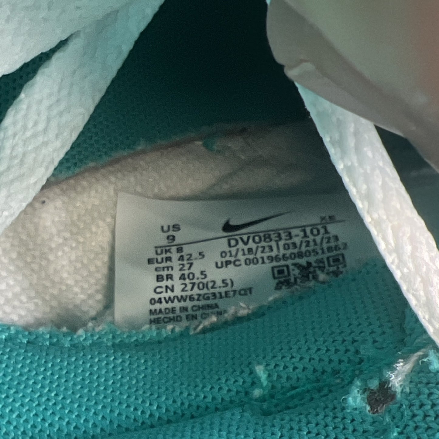 Size 9 - Nike Dunk Low Clear Jade (DV0833-101)