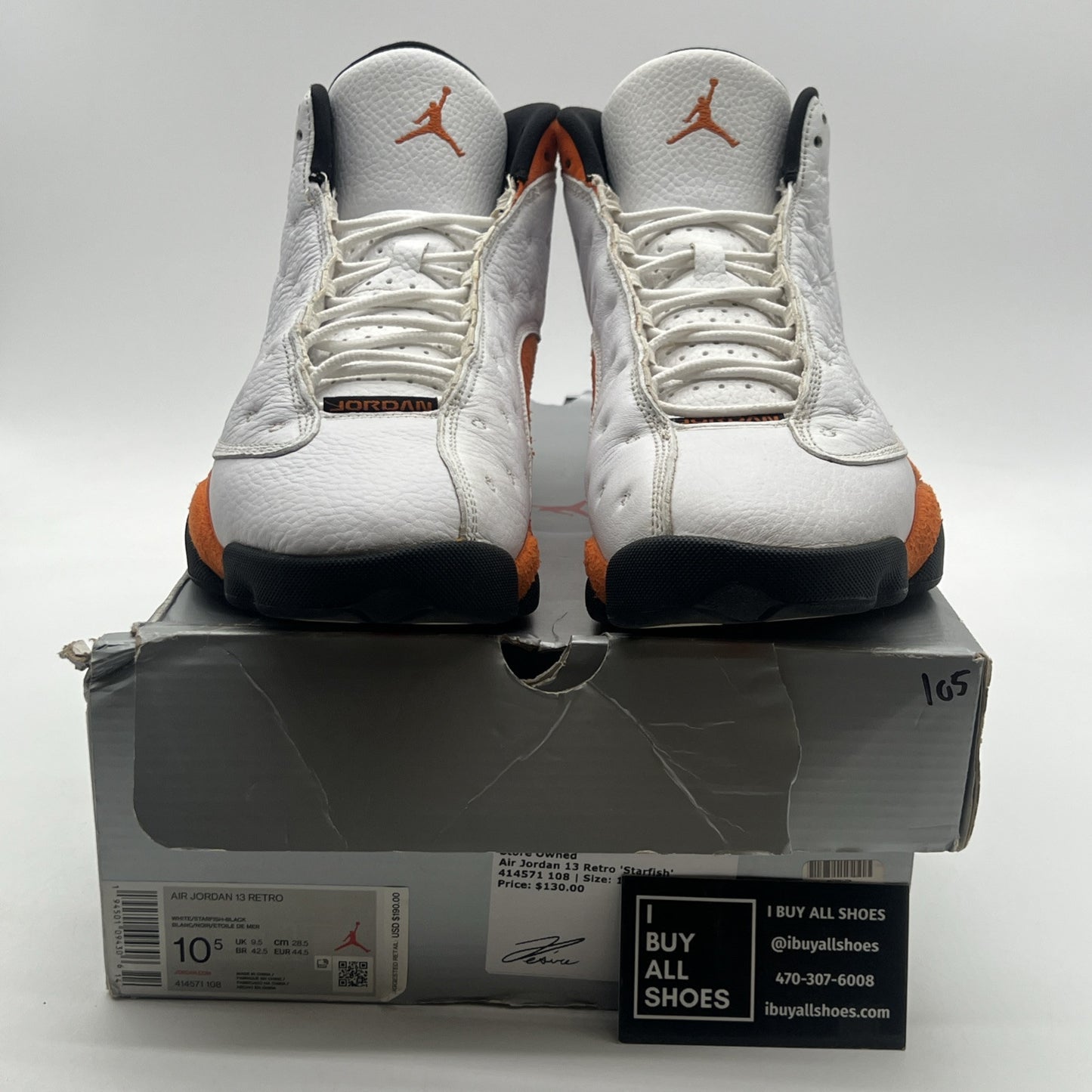 Size 10.5 - Air Jordan 13 Retro Starfish (414571-108)