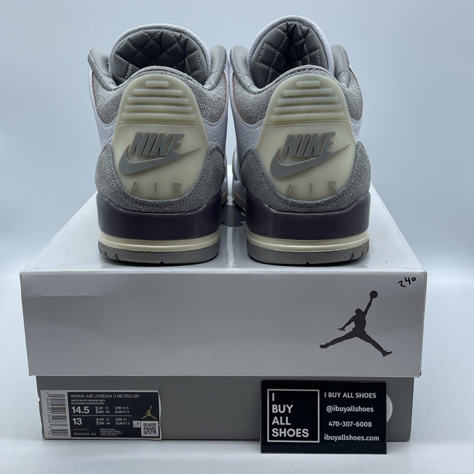 Size 14.5W - Jordan 3 Retro SP x A Ma Maniere Low Raised By Women (DH3434-110)