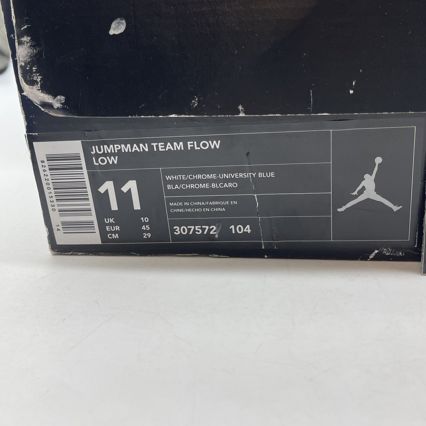 Size 11 - NIKE AIR JORDAN Jumpman Team Flow Blue White Leather (307572-104)