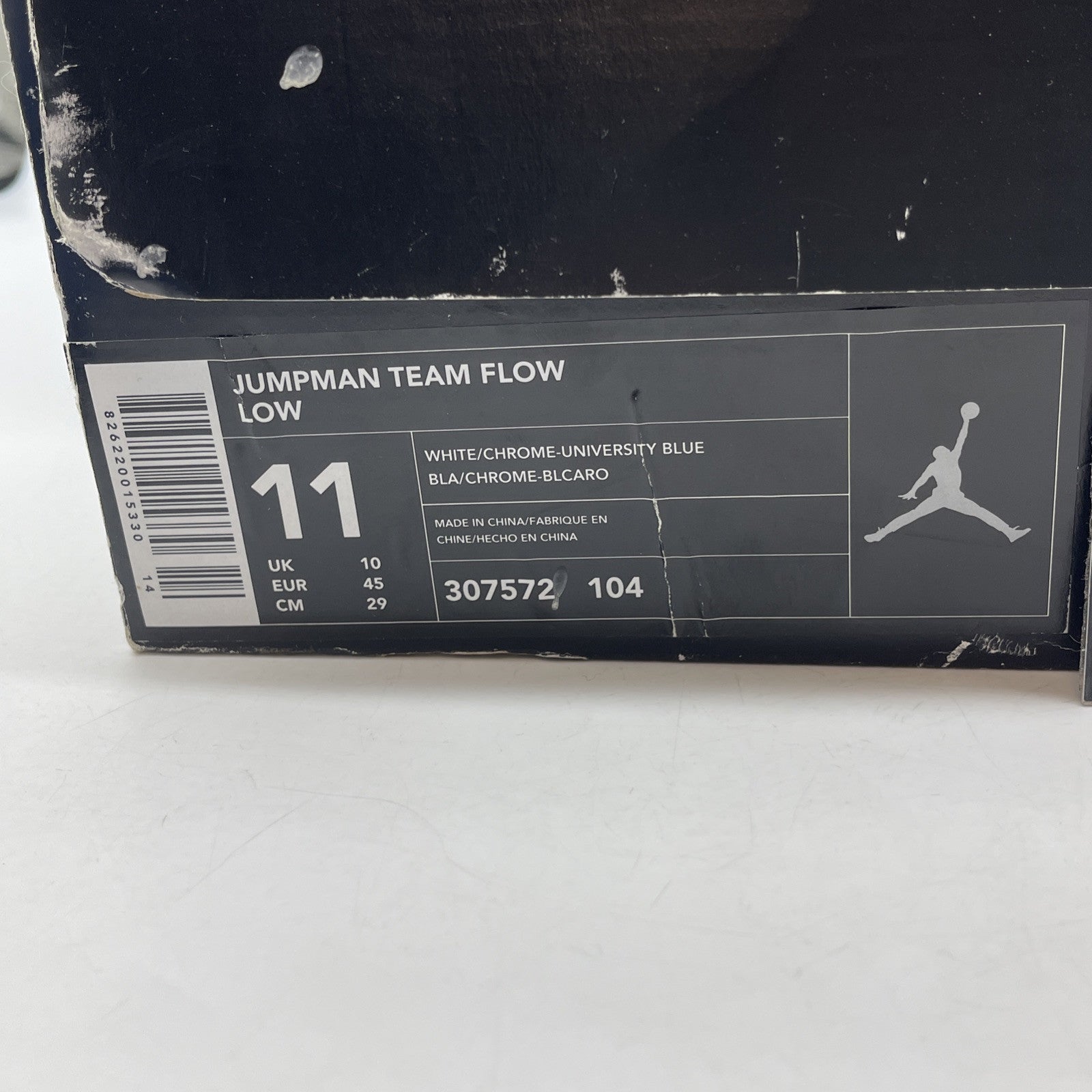 Size 11 - NIKE AIR JORDAN Jumpman Team Flow Blue White Leather (307572-104)