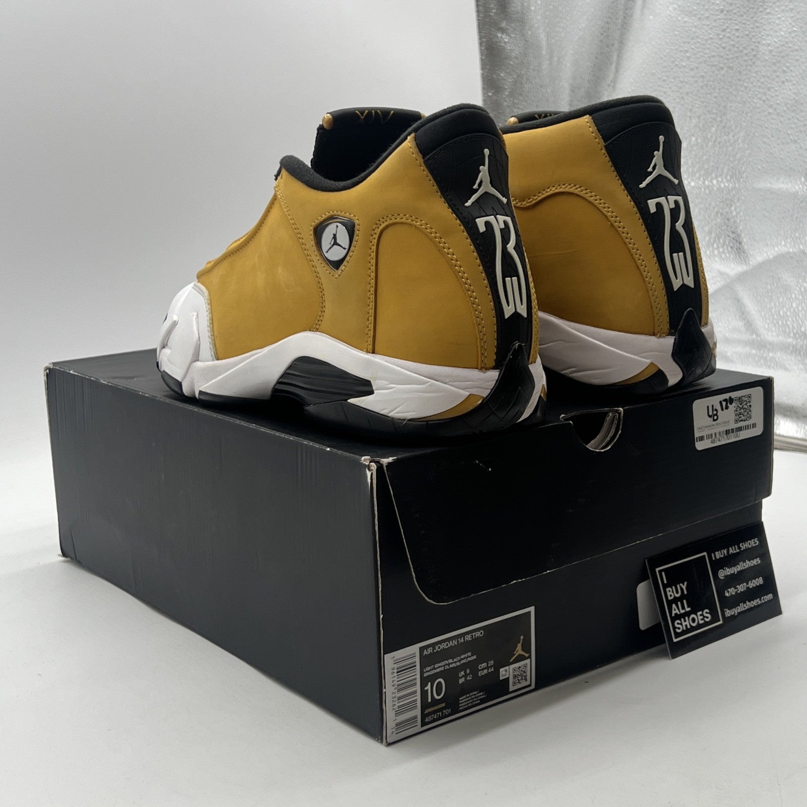 Size 10 - Air Jordan 14 Retro Light Ginger 2022 (487471-701)