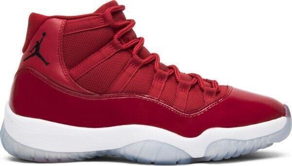 Size 9.5 - Jordan 11 Retro High Win Like '96 Red Black Suede (378037-623)
