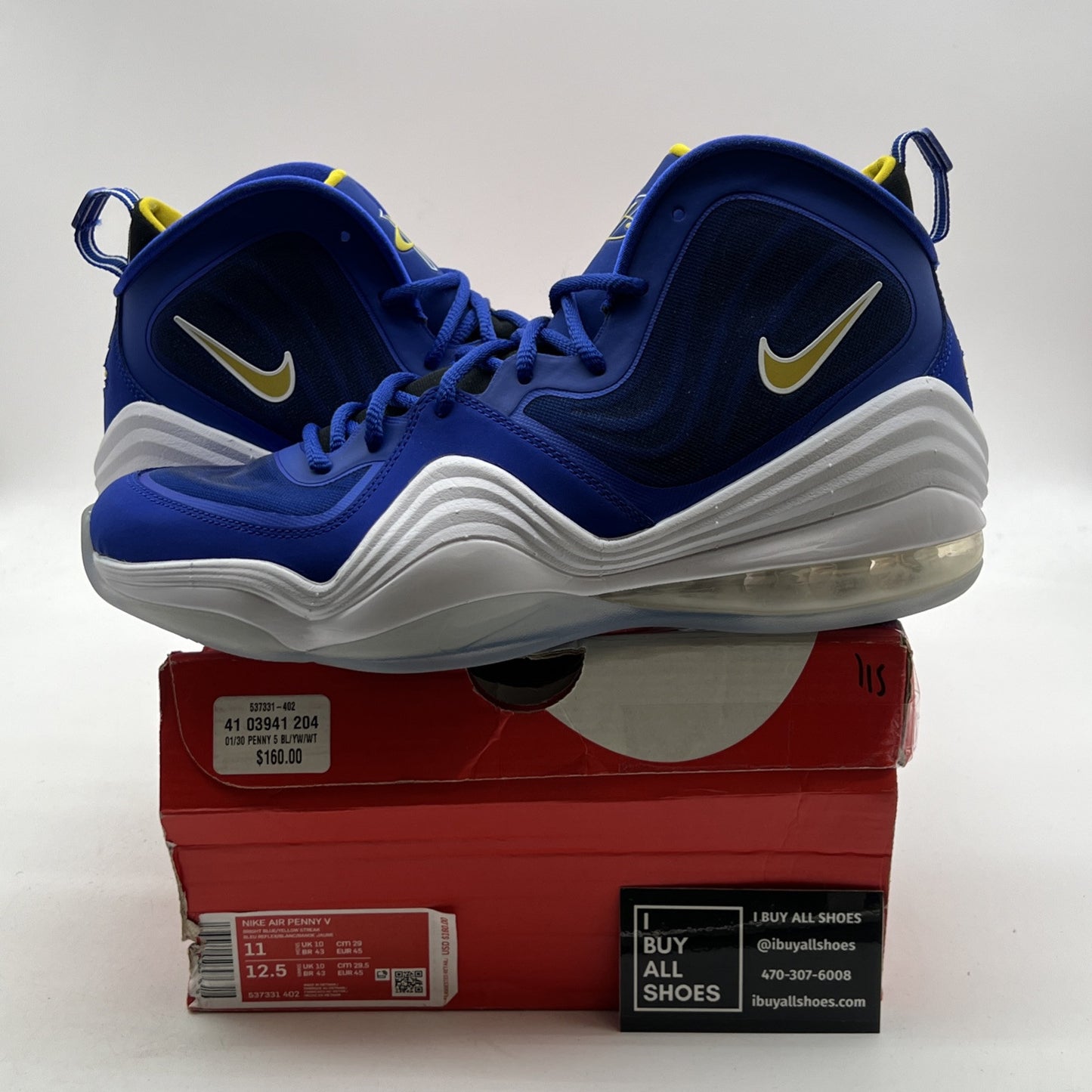 Size 11 - Nike Air Penny 5 Blue Chips (537331-402)