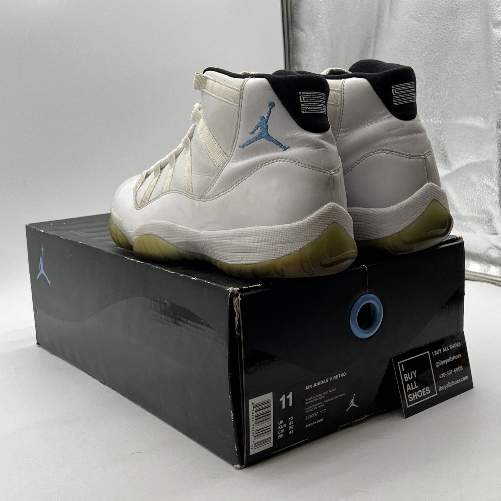 Size 11 - Air Jordan 11 Retro High Legend Blue (378037-117)