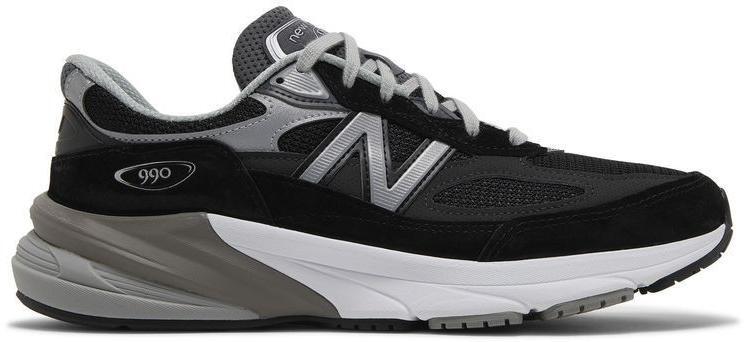 Size 12 - New Balance 990v6 Made in USA Black Silver (M990BK6)