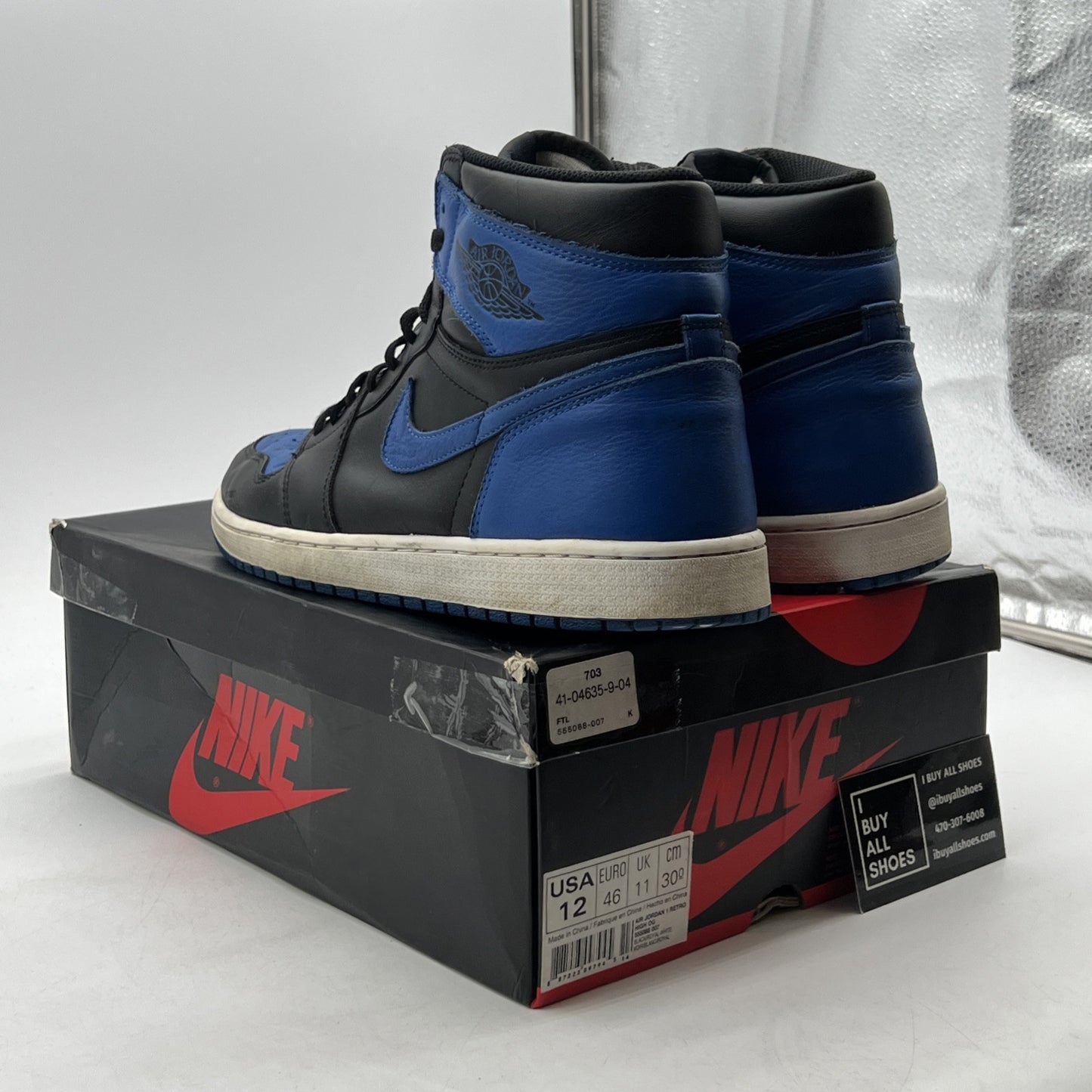 Size 12 - Air Jordan 1 Retro OG High Royal (555088-007)