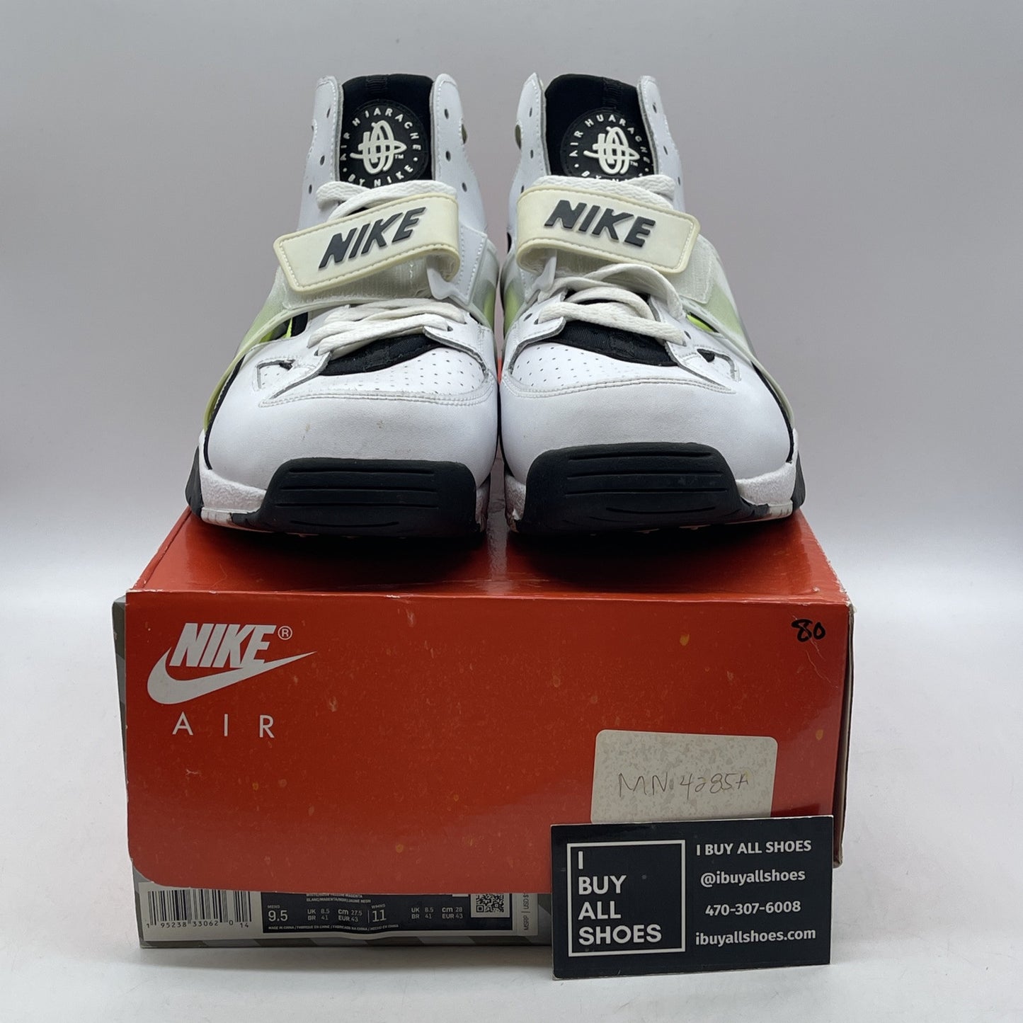 Size 9.5 - Nike Air Huarache Magenta Black White  Leather Suede (DD1068-104)