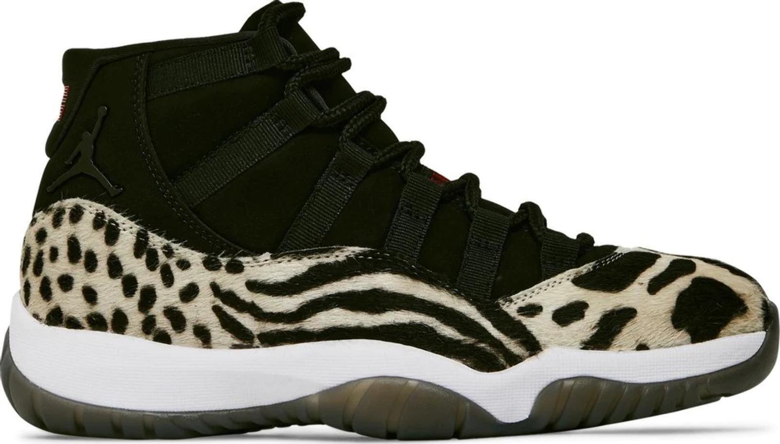 Size 12W- Air Jordan 11 Retro Animal Instinct Black White Suede (AR0715-010)
