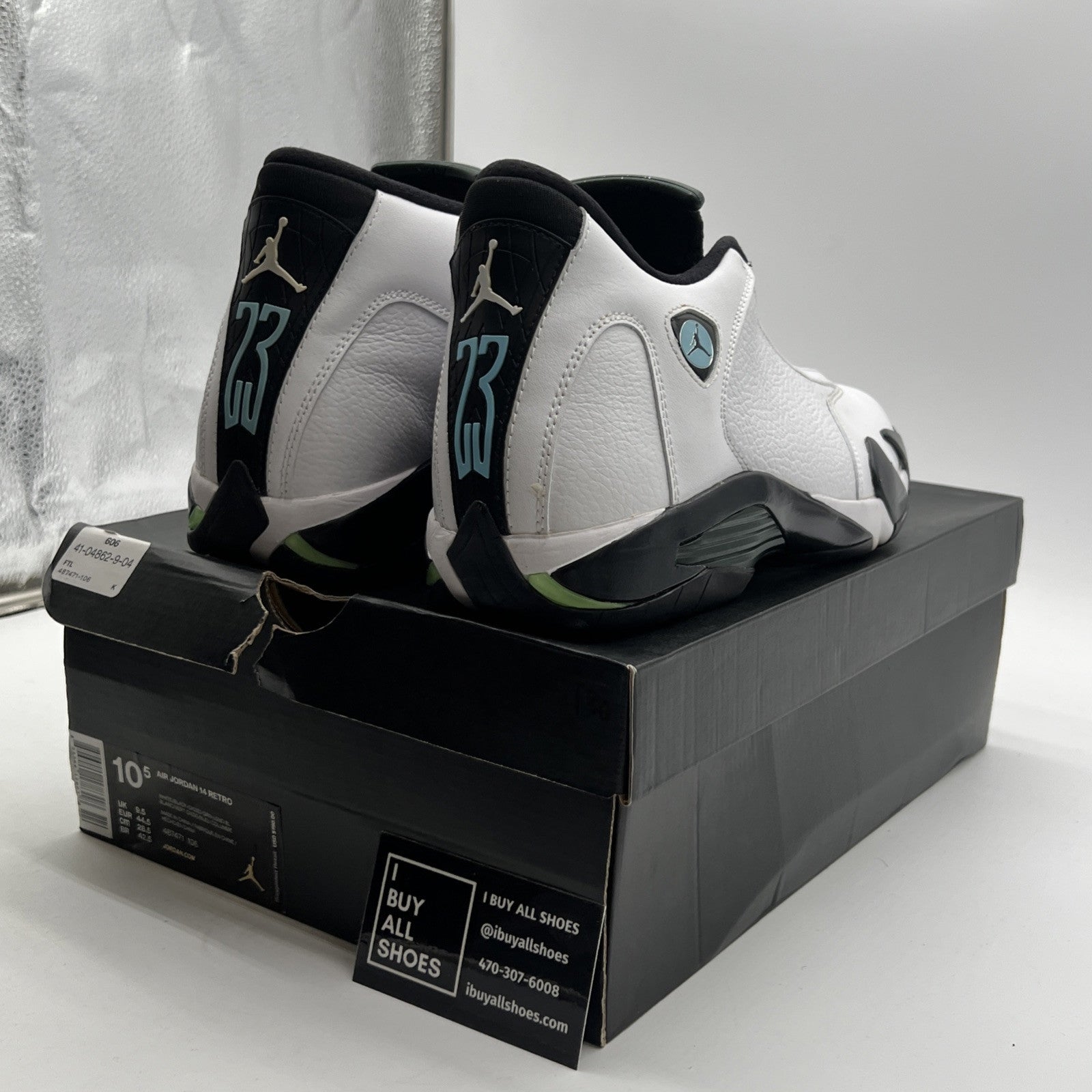 Size 10.5 - Air Jordan 14 Retro 2016 Oxidized Green (487471-106)