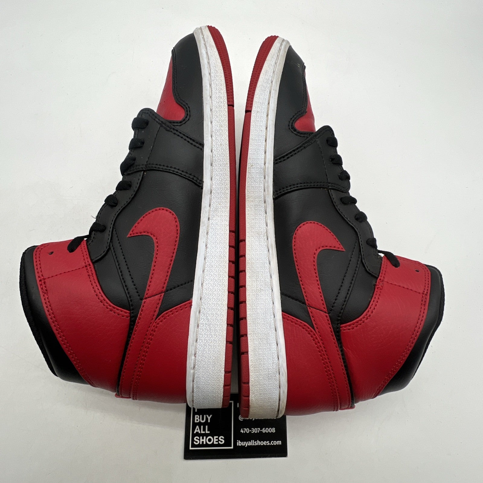 Size 12 - Air Jordan 1 Mid Banned 2020 (554724-074)
