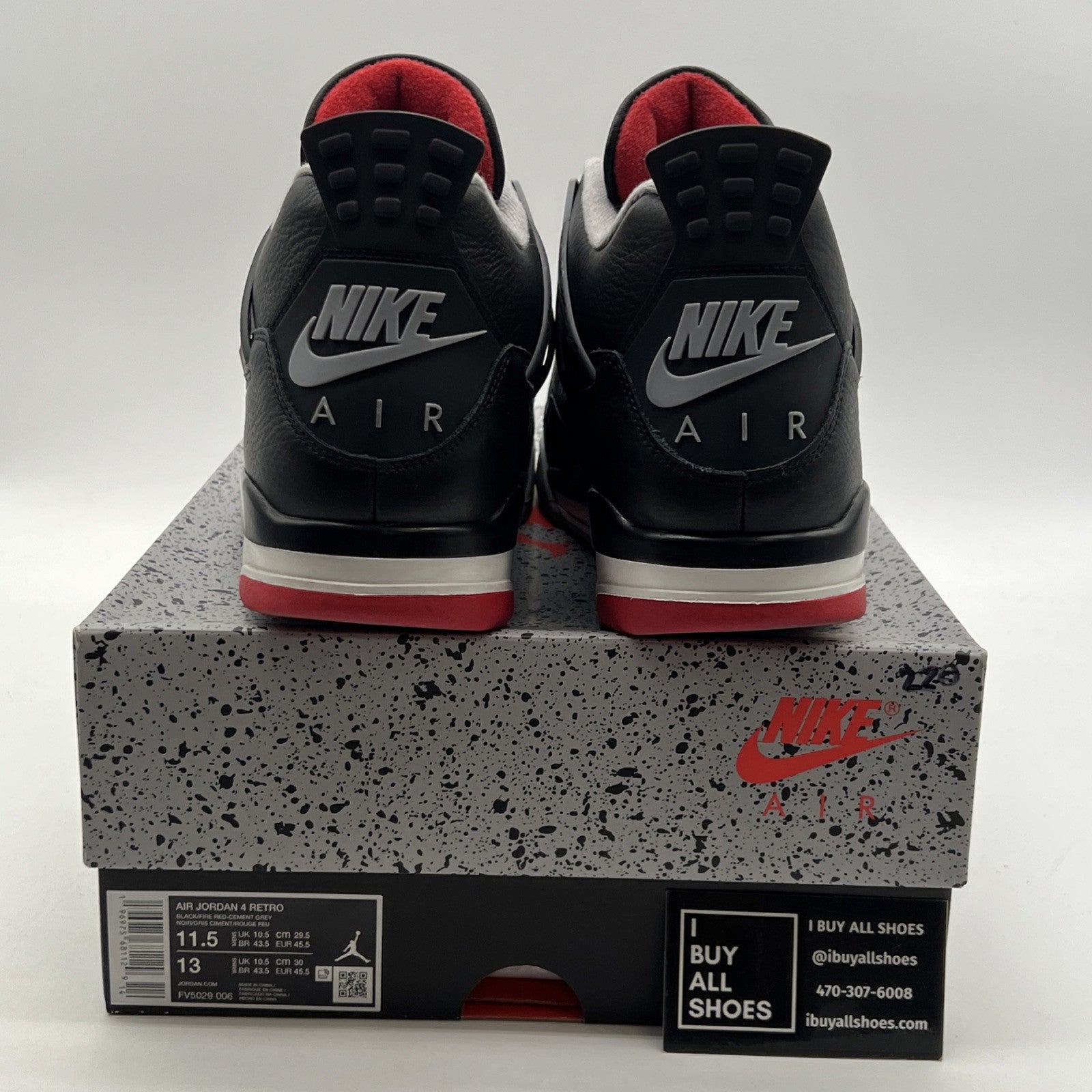 Size 11.5 - Air Jordan 4 Retro OG Mid Bred 2019 (FV5029-006)