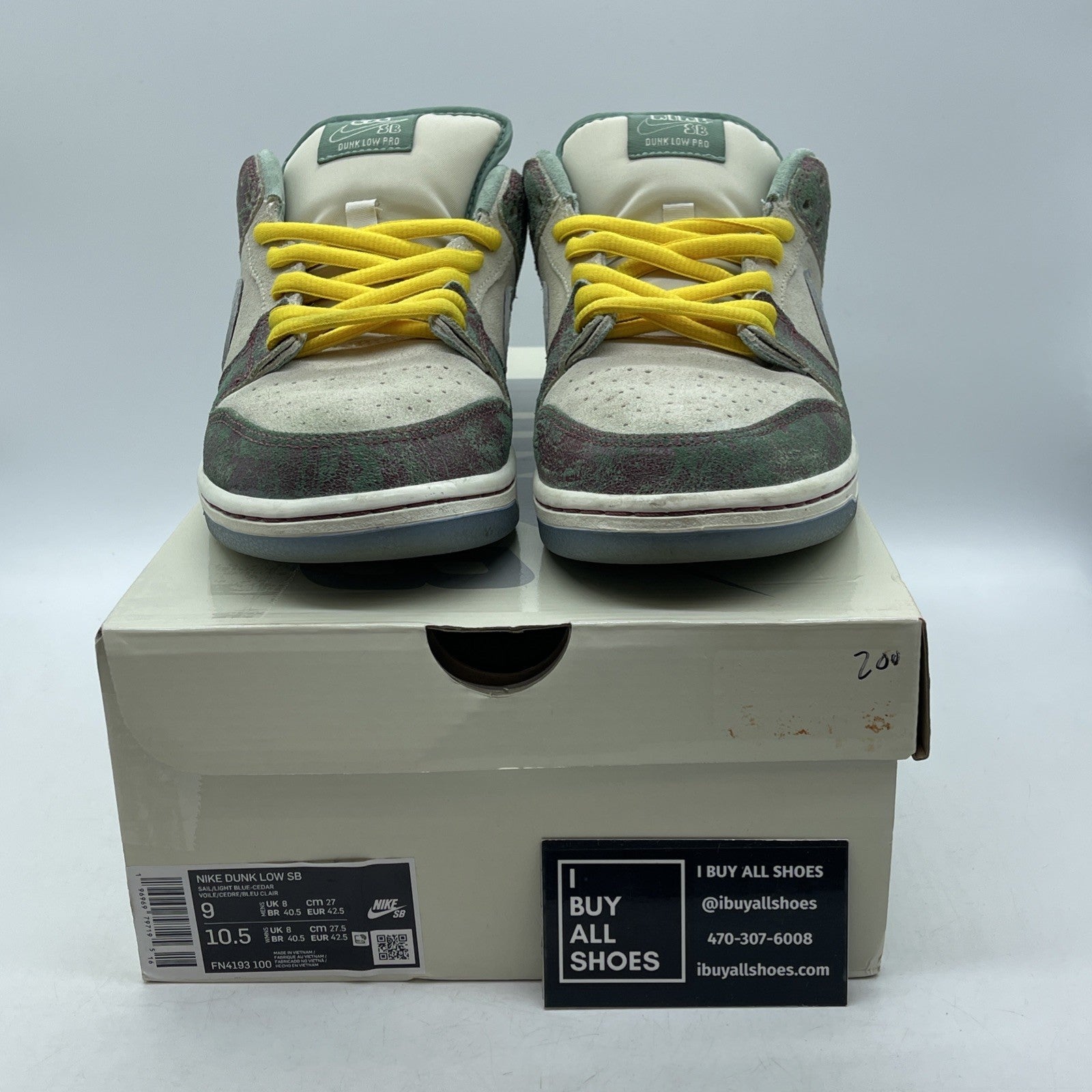 Size 9 - Nike Crenshaw Skate Club x Dunk SB Low Ivory Suede (FN4193-100)