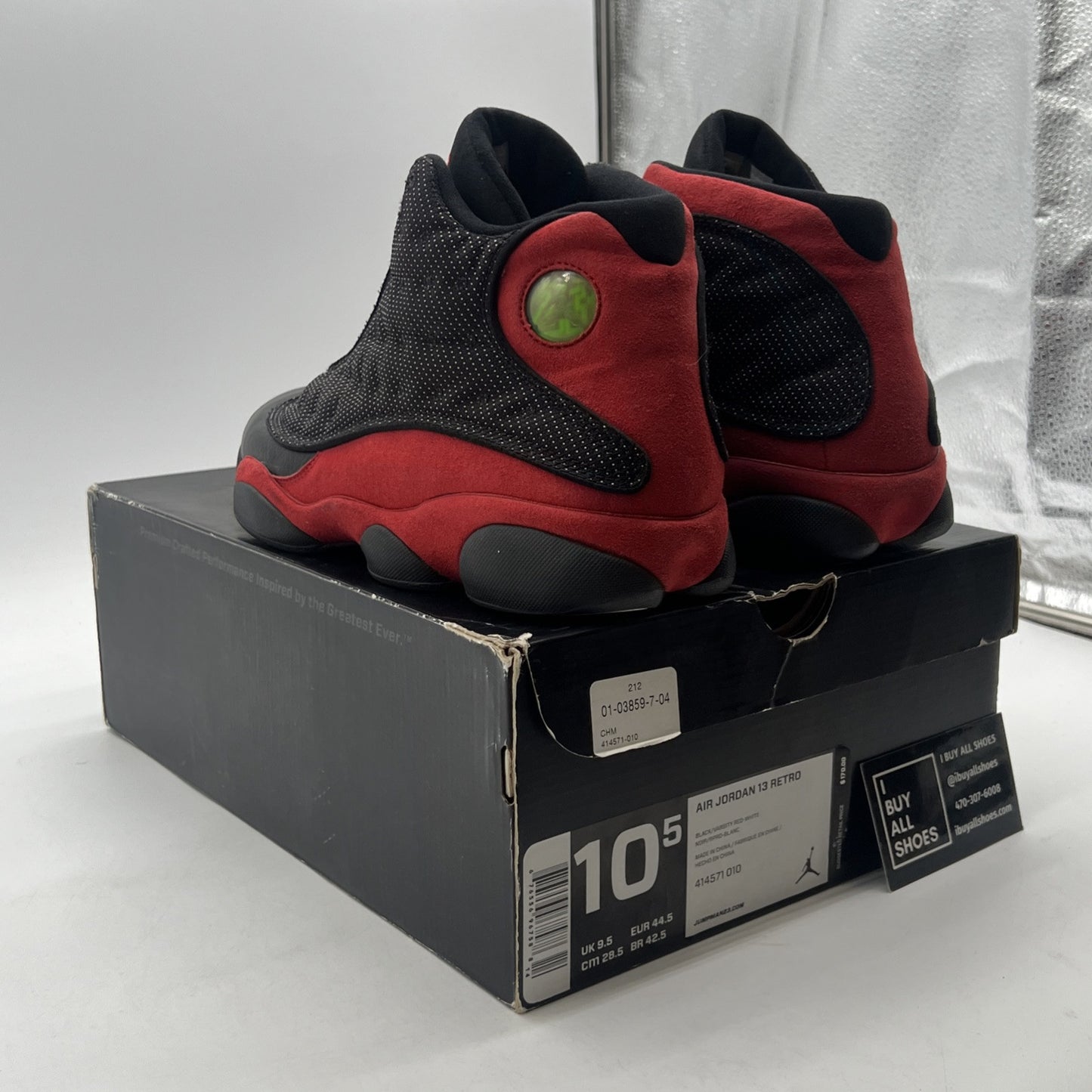 Size 10.5 - Air Jordan 13 Retro 2013 Bred (414571-010)