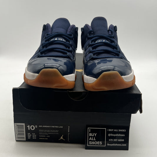 Size 10.5 - Air Jordan 11 Retro Low Navy Gum (527895-405)