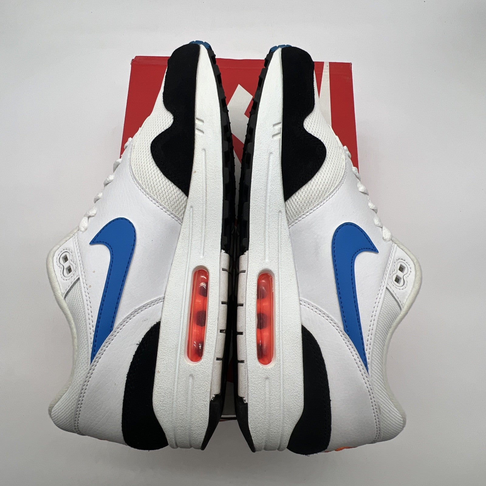 Size 10.5 - Nike Air Max 1 Photo Blue Total Orange (AH8145-112)