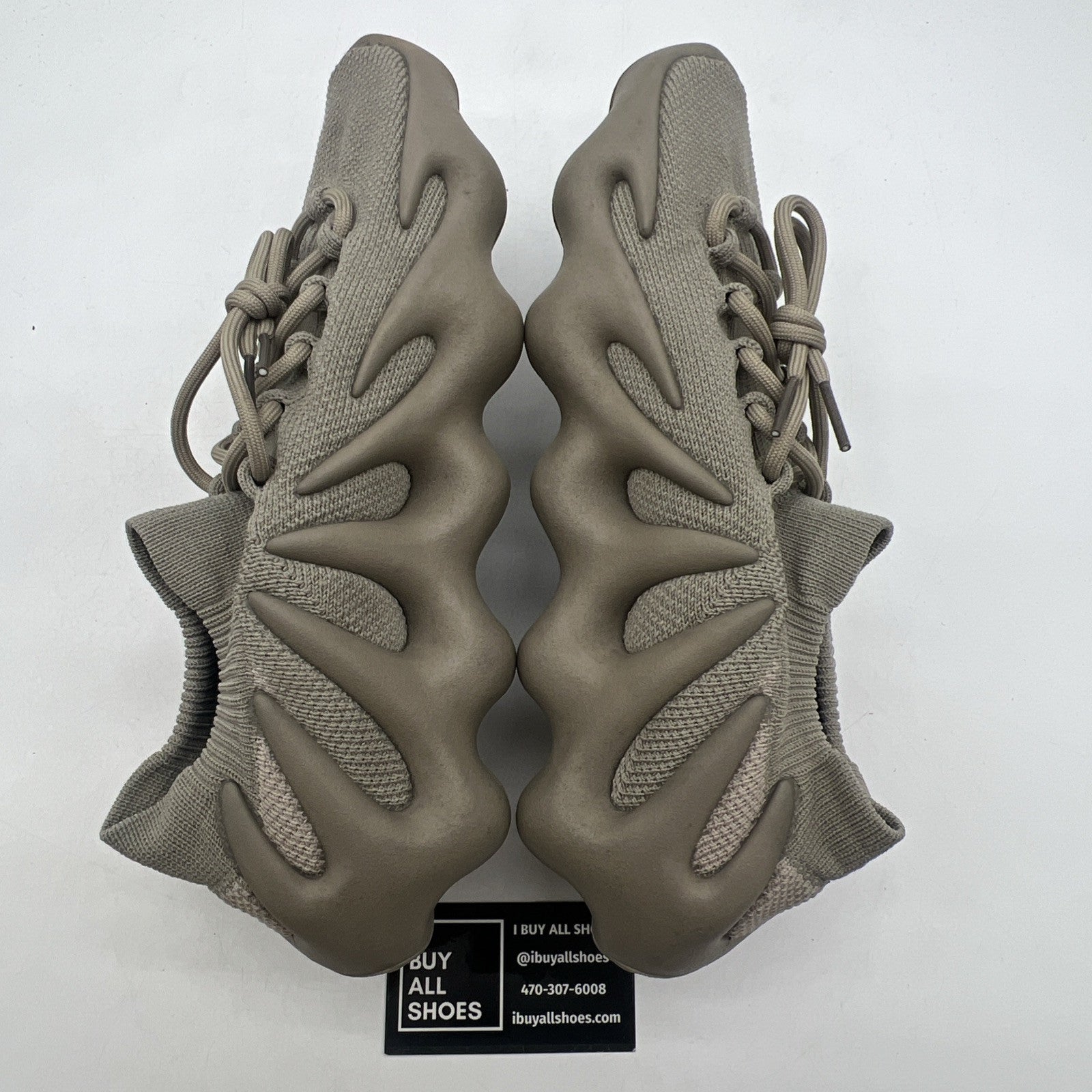 Size 10 - Adidas Yeezy 450 Stone Flax Brown Suede Rubber (ID1623)