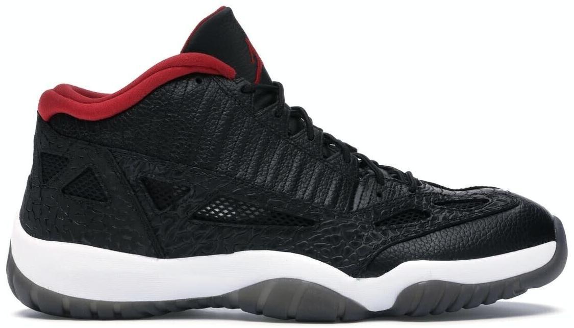 Size 9 - Air Jordan 11 Retro IE 2011 Low Black Charcoal Red (306008-001)