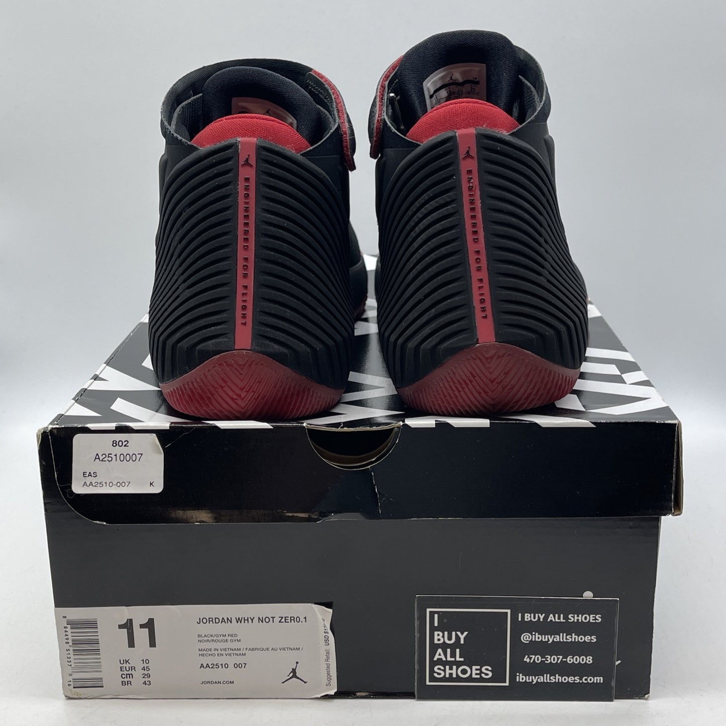 Size 11 - Jordan Why Not Zer0.1 Bred Suede Leather (AA2510-007)