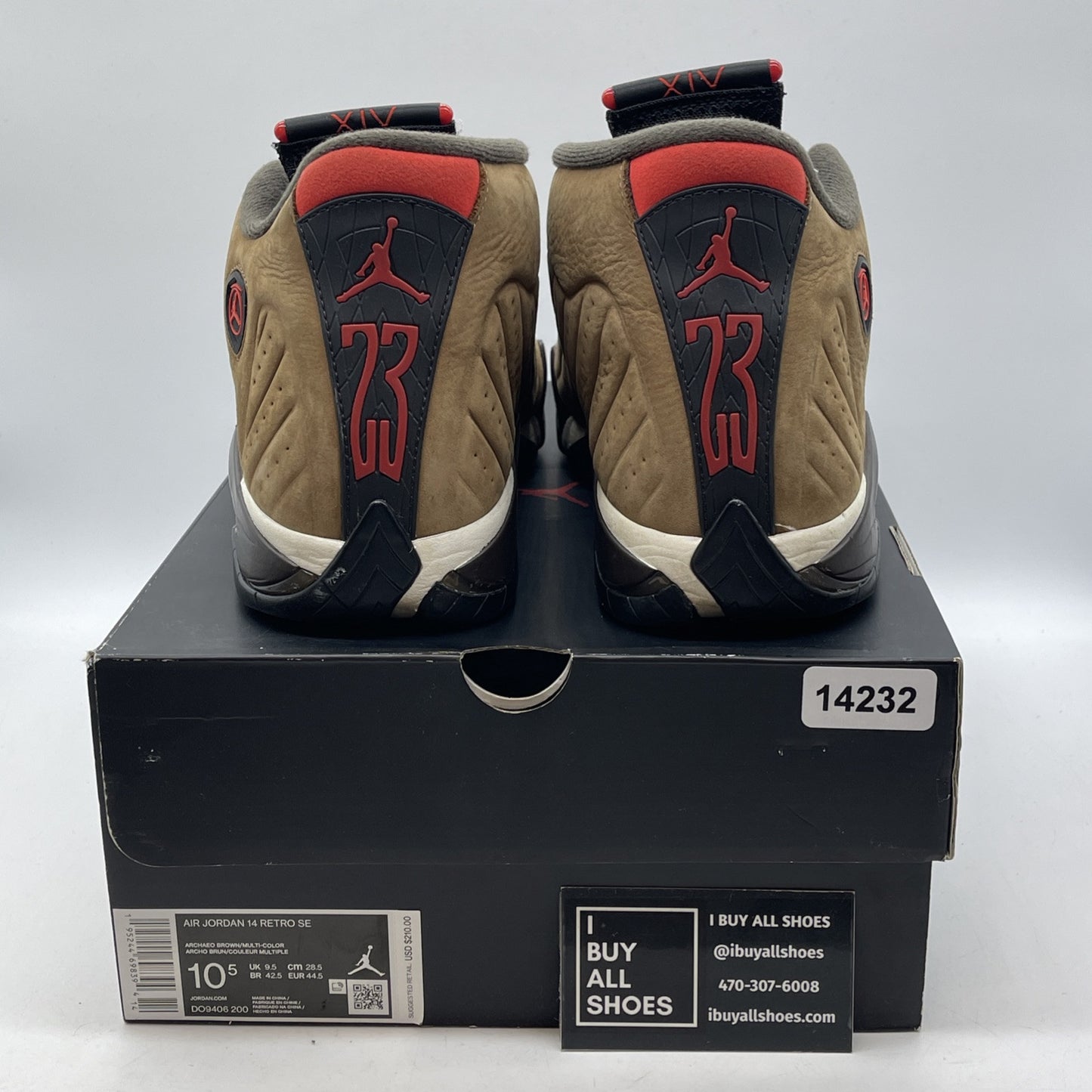 Size 10.5 - Air Jordan 14 Retro Winterized Brown Black Suede (DO9406-200)
