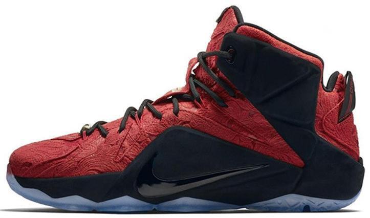 Size 13 - Nike LeBron 12 EXT Red Paisley (748861-600)