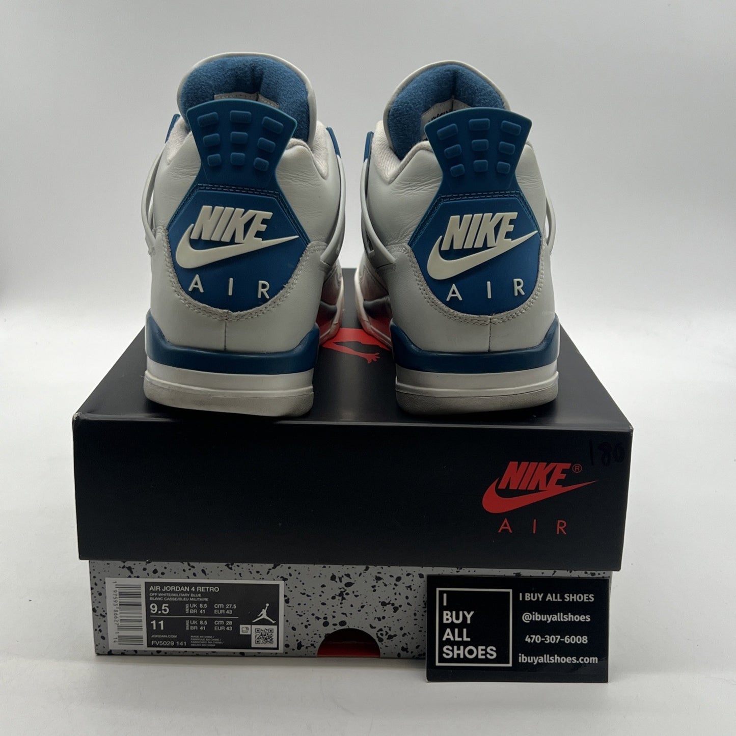 Size 9.5 - Air Jordan 4 Retro 2024 Military Blue (FV5029-141)