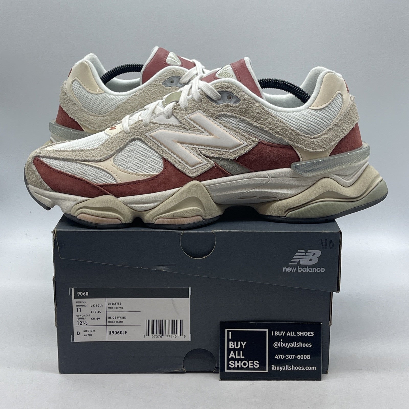 Size 11 - New Balance 9060 Festival Pack Brown White Suede (U9060JF)