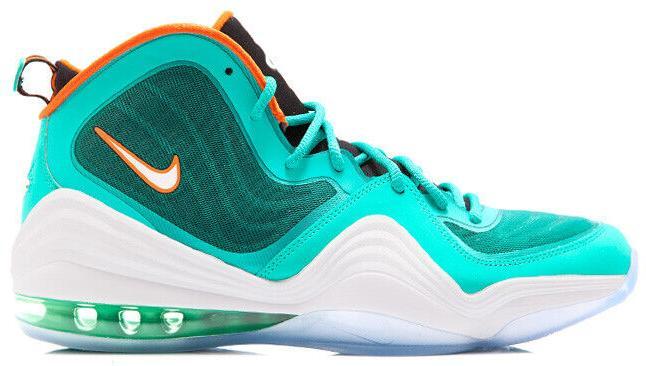 Size 10.5 - Nike Air Penny 5 Miami Dolphins (537331-300)
