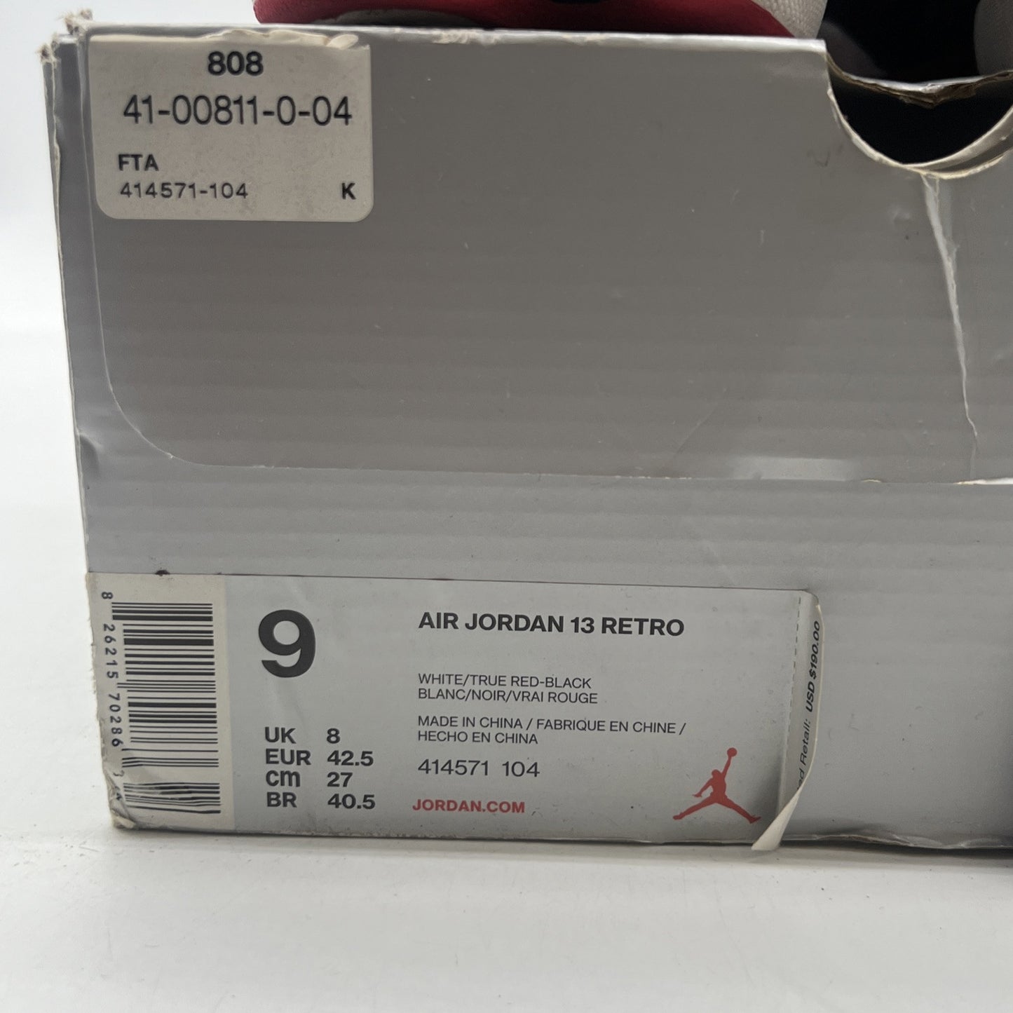 Size 9 - Air Jordan 13 Retro He Got Game 2018 (414571-104)