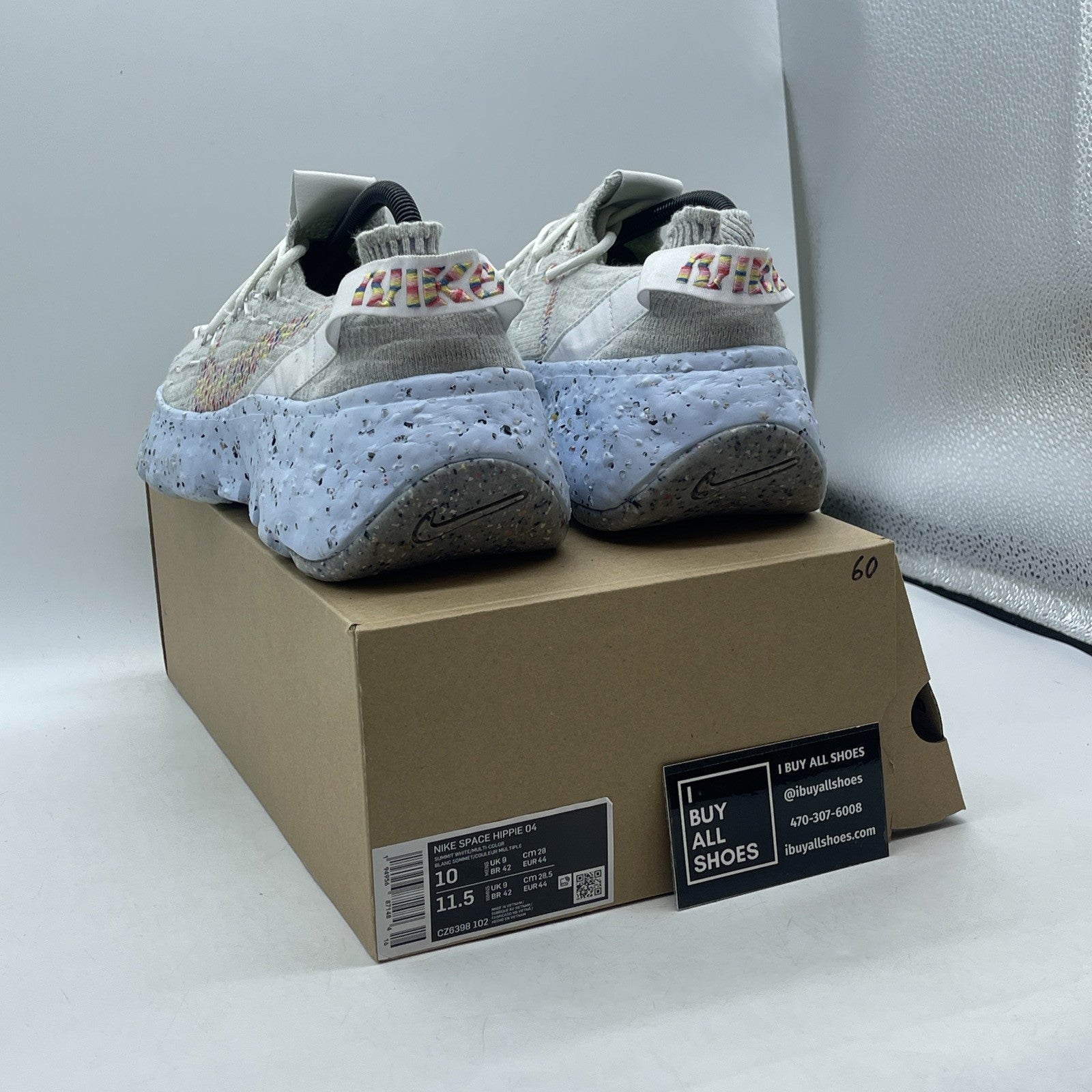 Size 10 - Nike Space Hippie 04 Be True Grey White Suede (CZ6398-102)