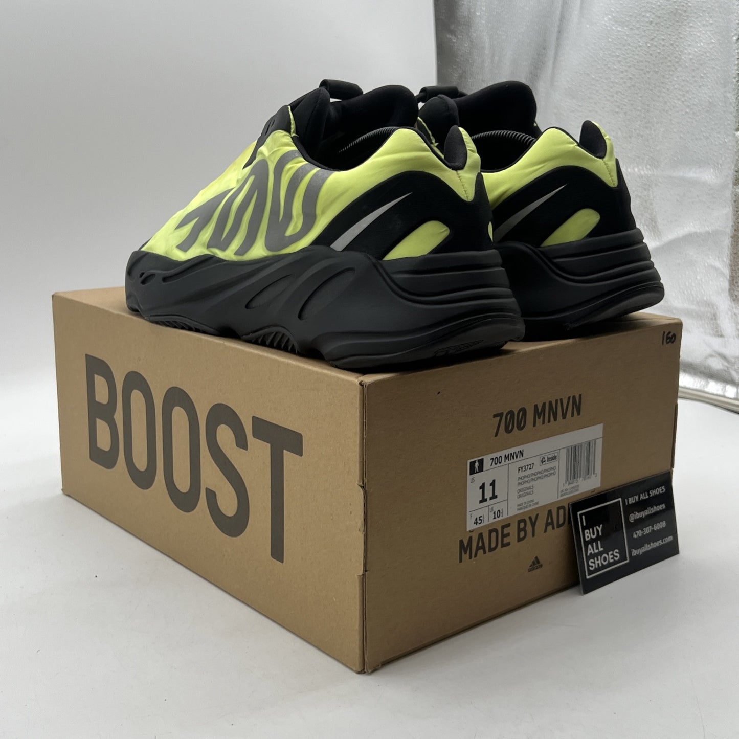 Size 11 - Adidas Yeezy Boost 700 MNVN Phosphor (FY3727)