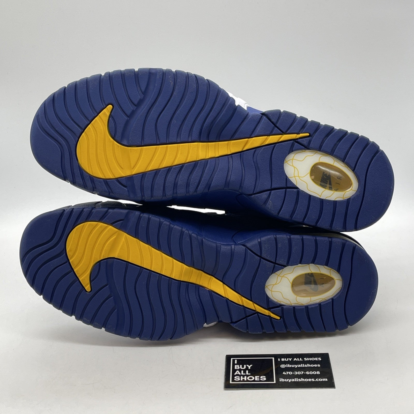 Size 11.5 - Nike Air Max Penny 1 Warriors Blue White Suede (685153-401)