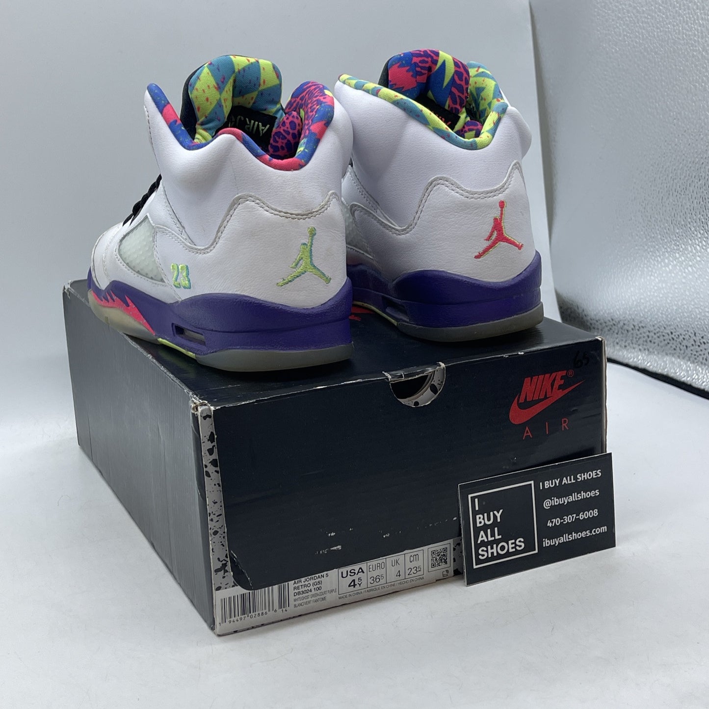 Size 4.5Y - Nike Air Jordan 5 GS Retro Alternate Bel Air (DB3024-100)