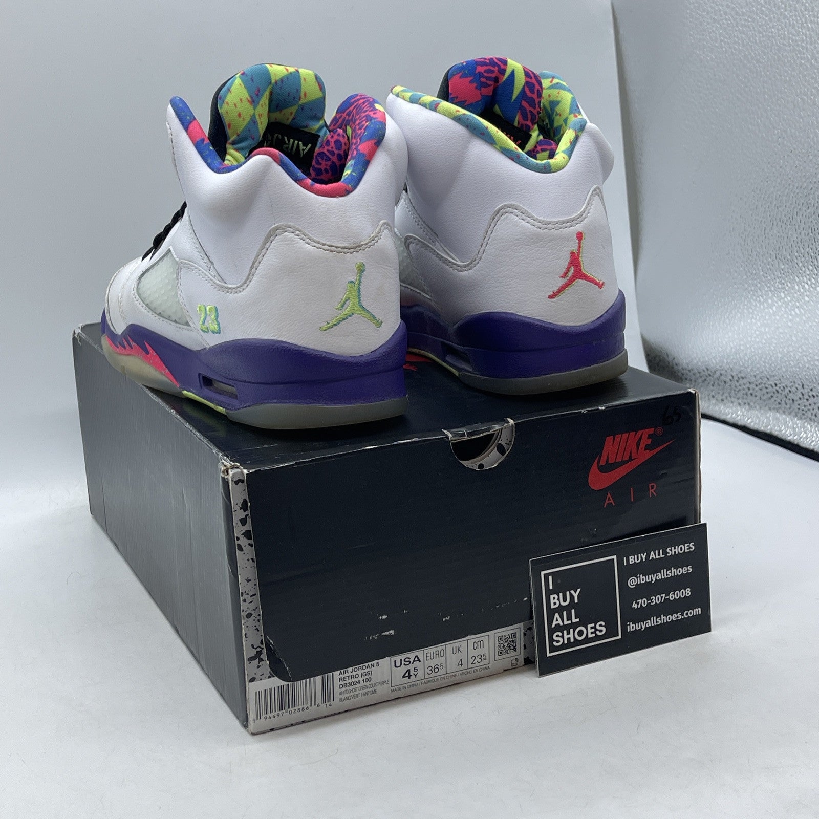 Size 4.5Y - Nike Air Jordan 5 GS Retro Alternate Bel Air (DB3024-100)