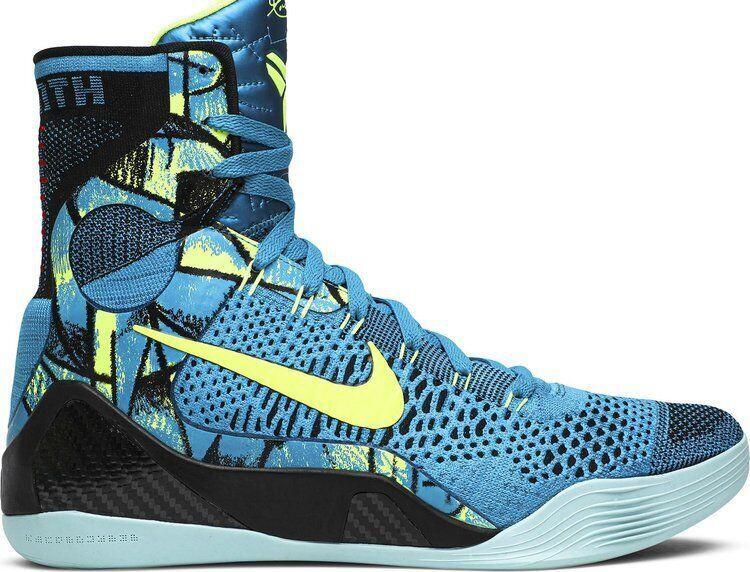 Size 10 - Nike Kobe 9 Elite Perspective Blue Red Black Suede (630847-400)