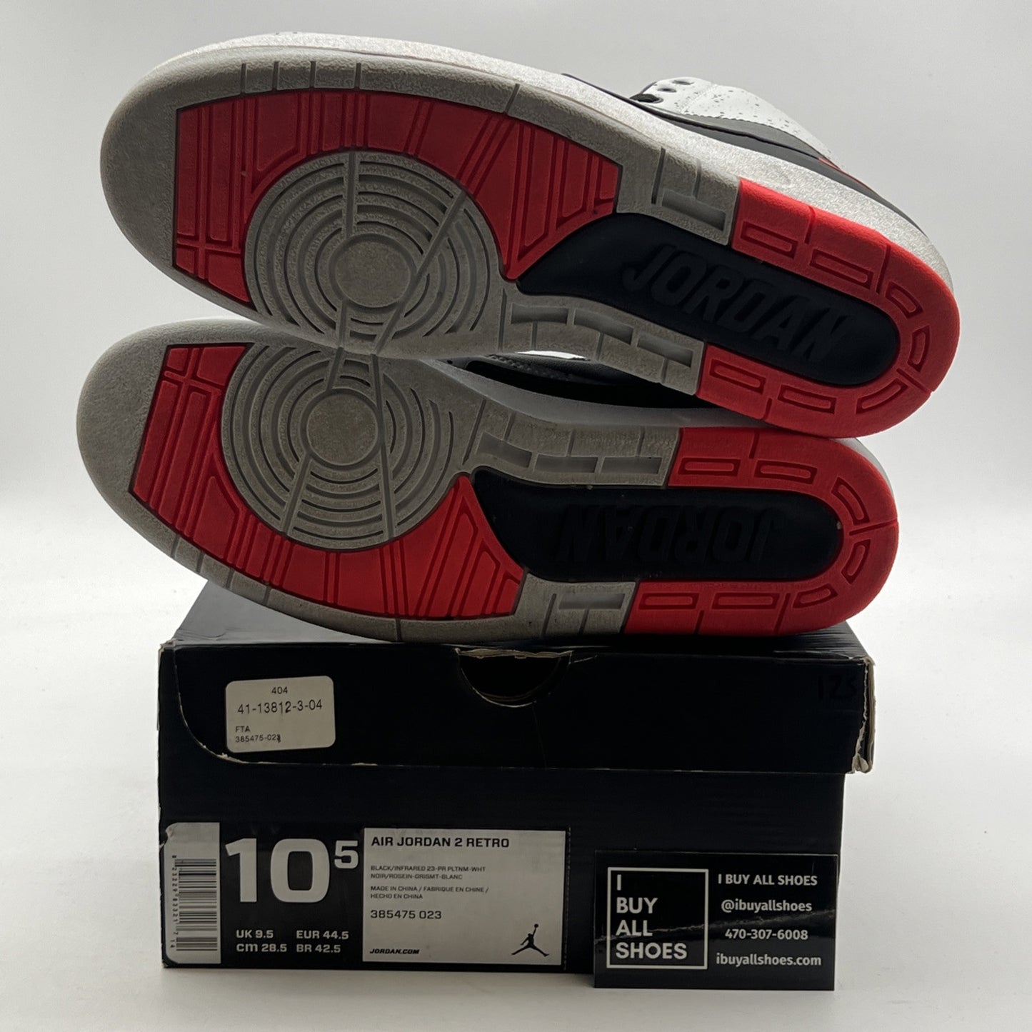 Size 10.5 - Air Jordan 2 Retro Infrared 23 (385475-023)