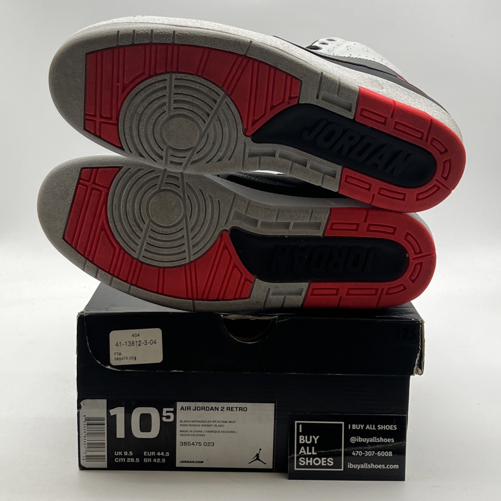 Size 10.5 - Air Jordan 2 Retro Infrared 23 (385475-023)