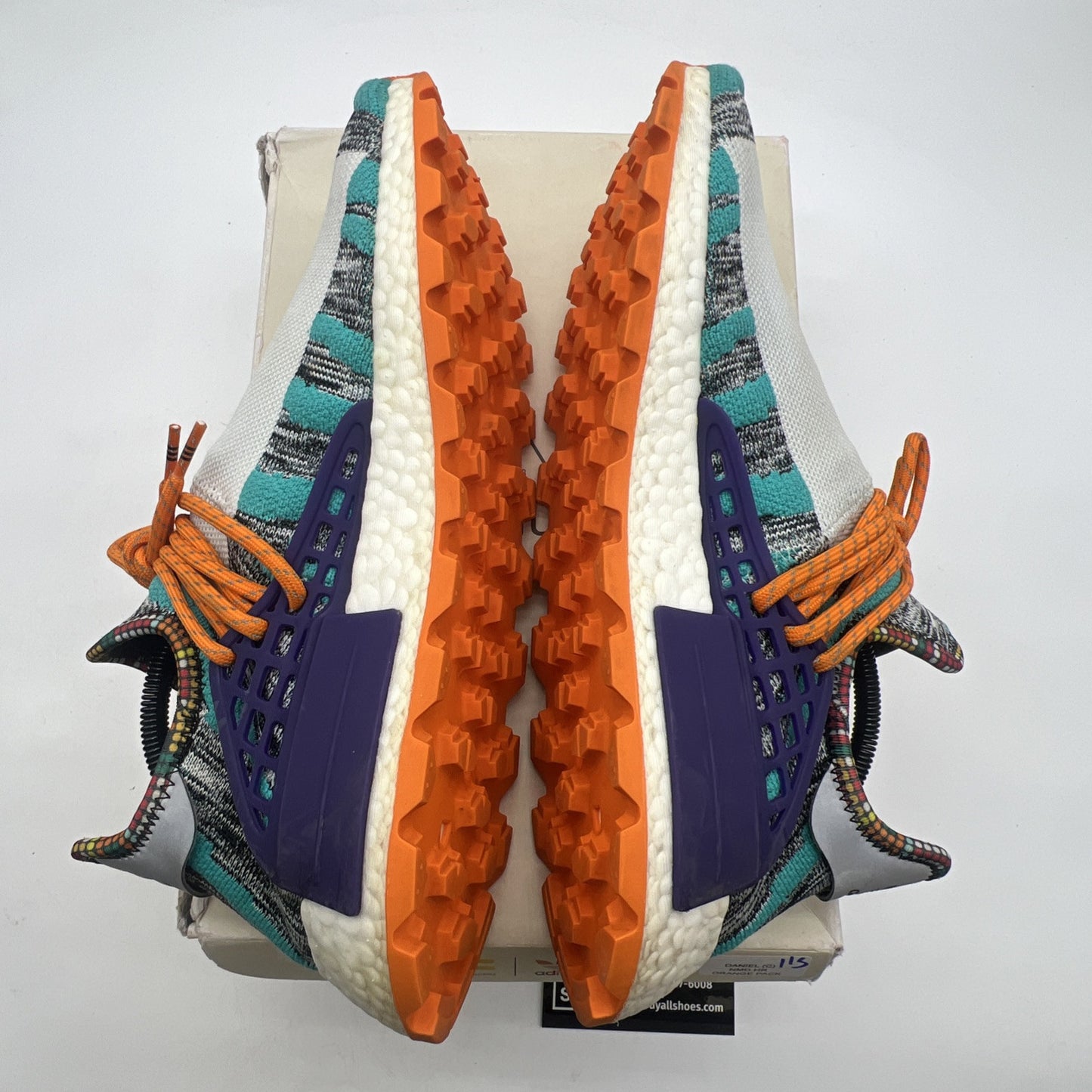 Size 10 - Adidas Pharrell x NMD Human Race Trail Solar Pack (BB9528)