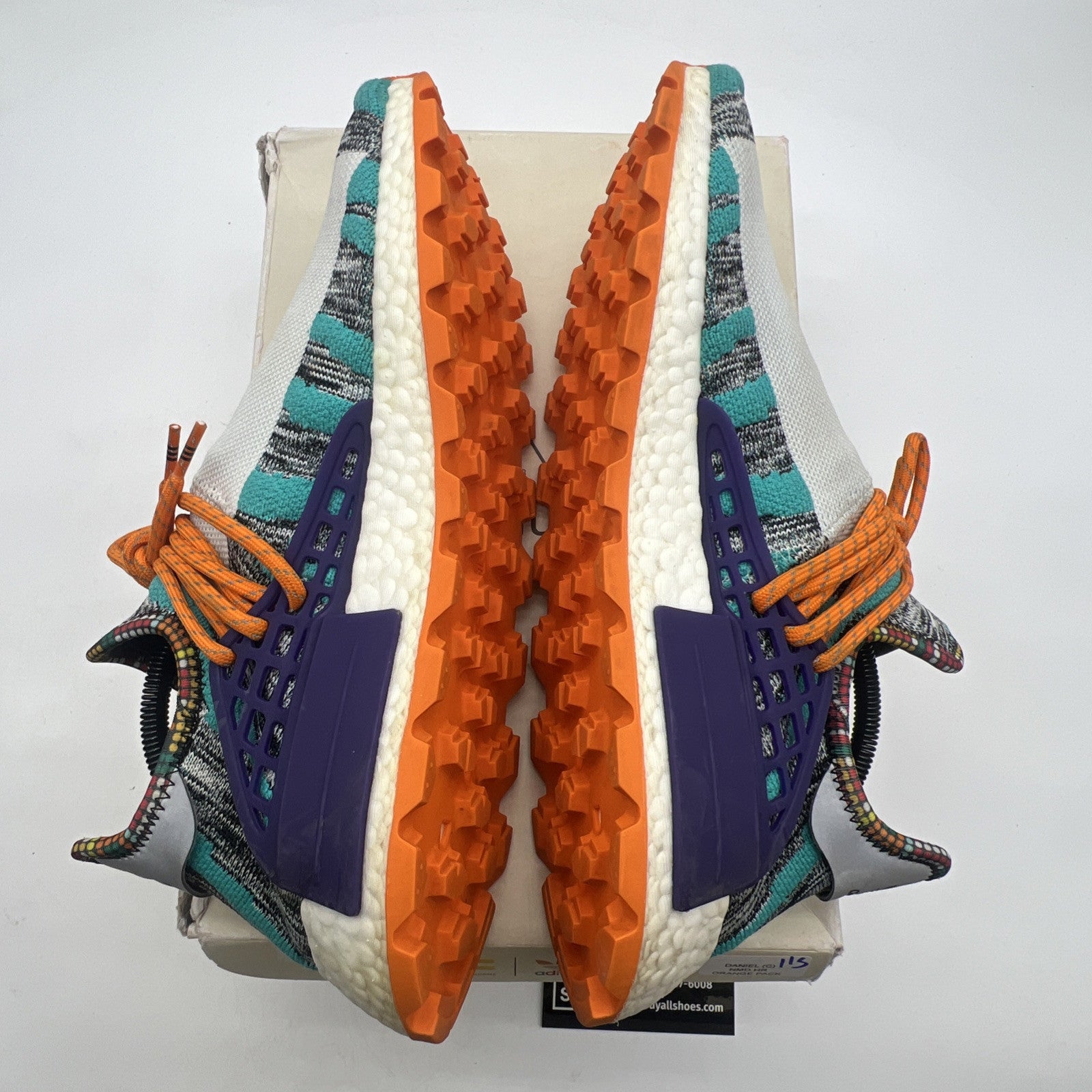 Size 10 - Adidas Pharrell x NMD Human Race Trail Solar Pack (BB9528)