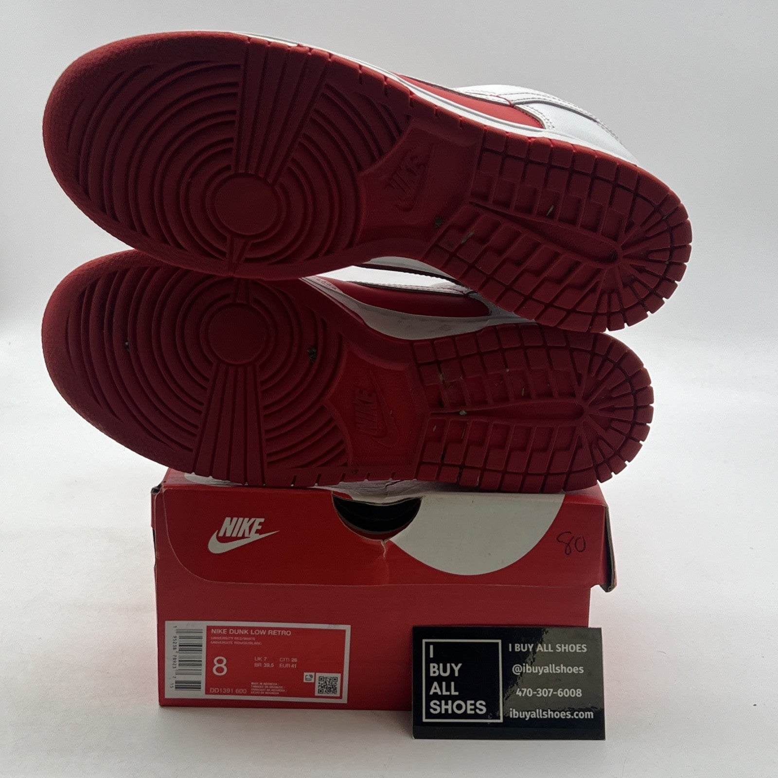 Size 8 - Nike Dunk Low Championship Red (DD1391-600)