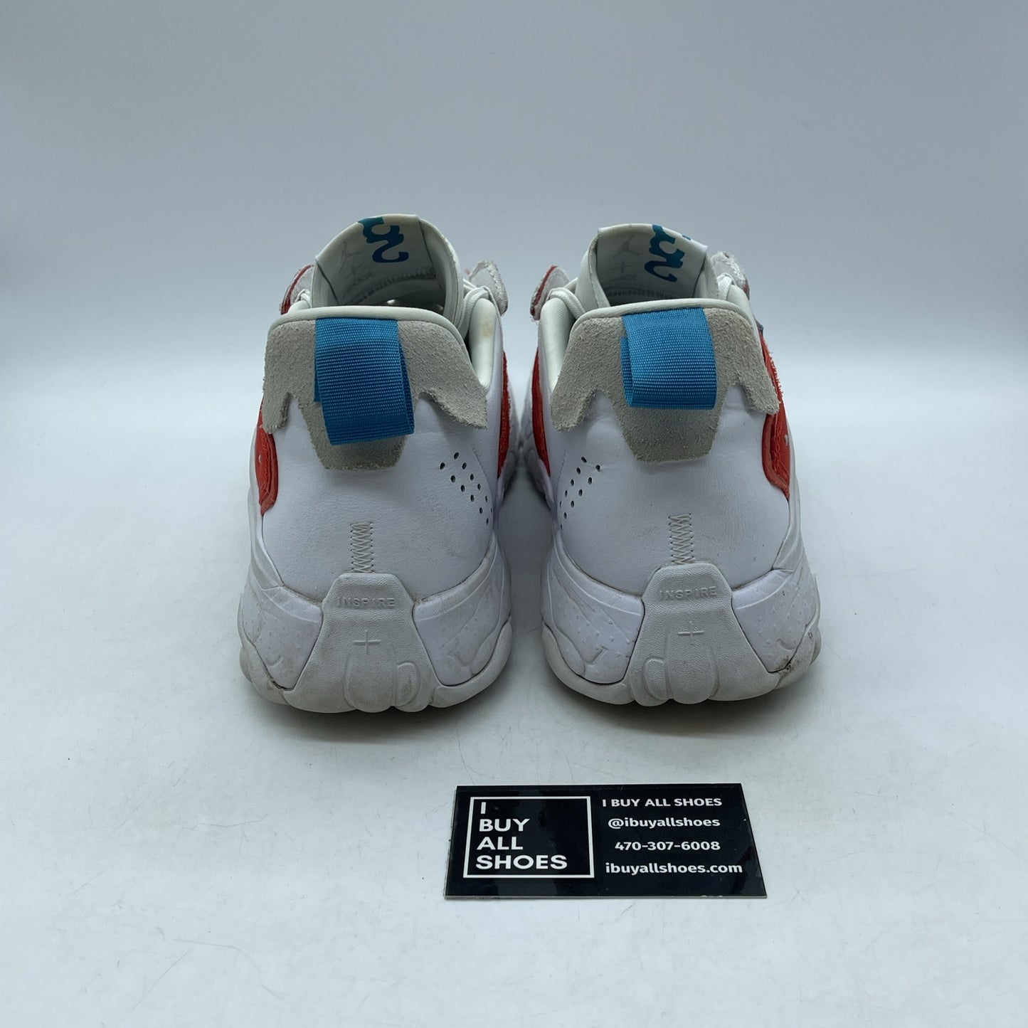 Size 10.5 - NIKE AIR JORDAN DELTA 2 CHILE RED-WHITE-GREY FOG (DC7701-100)