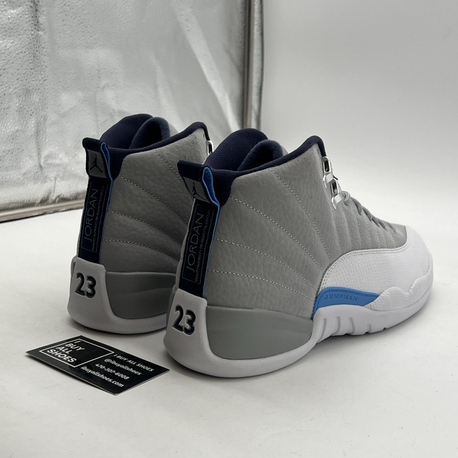 Size 10 - Air Jordan 12 Retro Grey University Blue (130690-007)