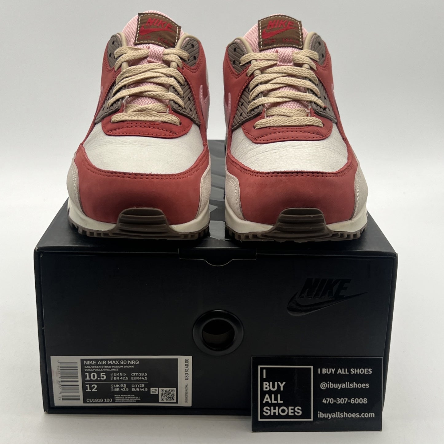 Size 10.5 - Nike DQM x Air Max 90 2021 Bacon (CU1816-100)