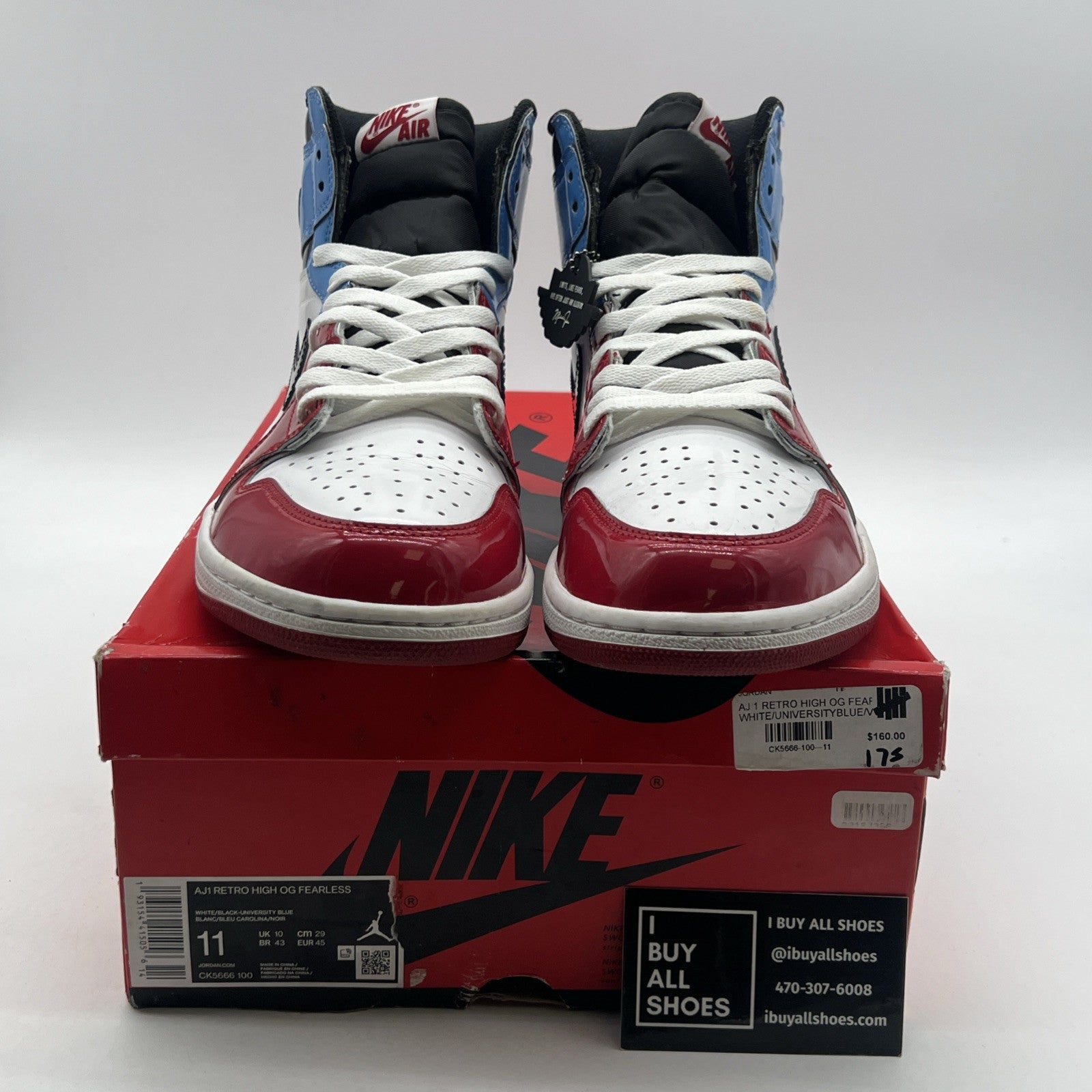 Size 11 - Air Jordan 1 Retro OG High Fearless (CK5666-100)