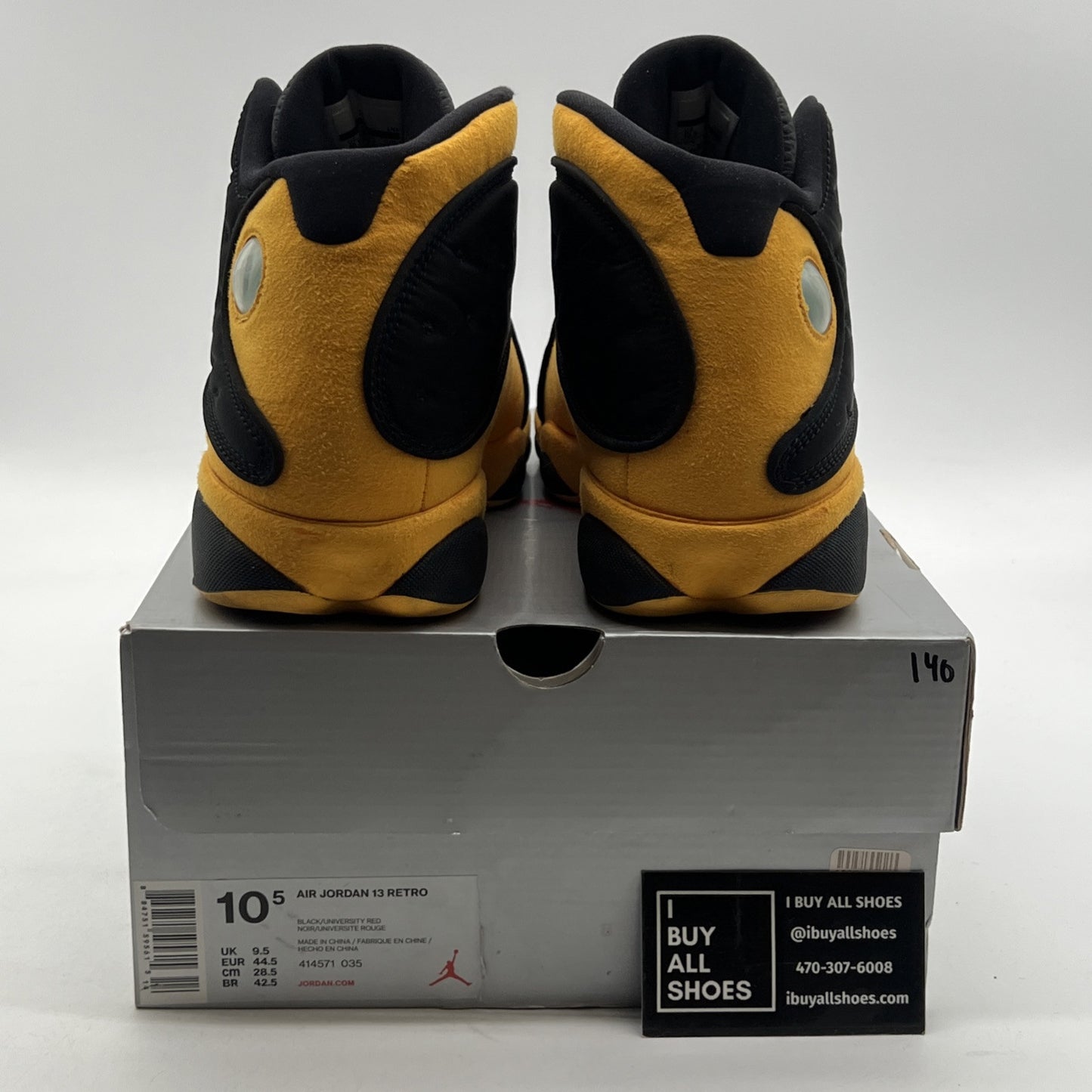 Size 10.5 - Air Jordan 13 Retro B-Grade Melo Class of 2002 (414571-035)