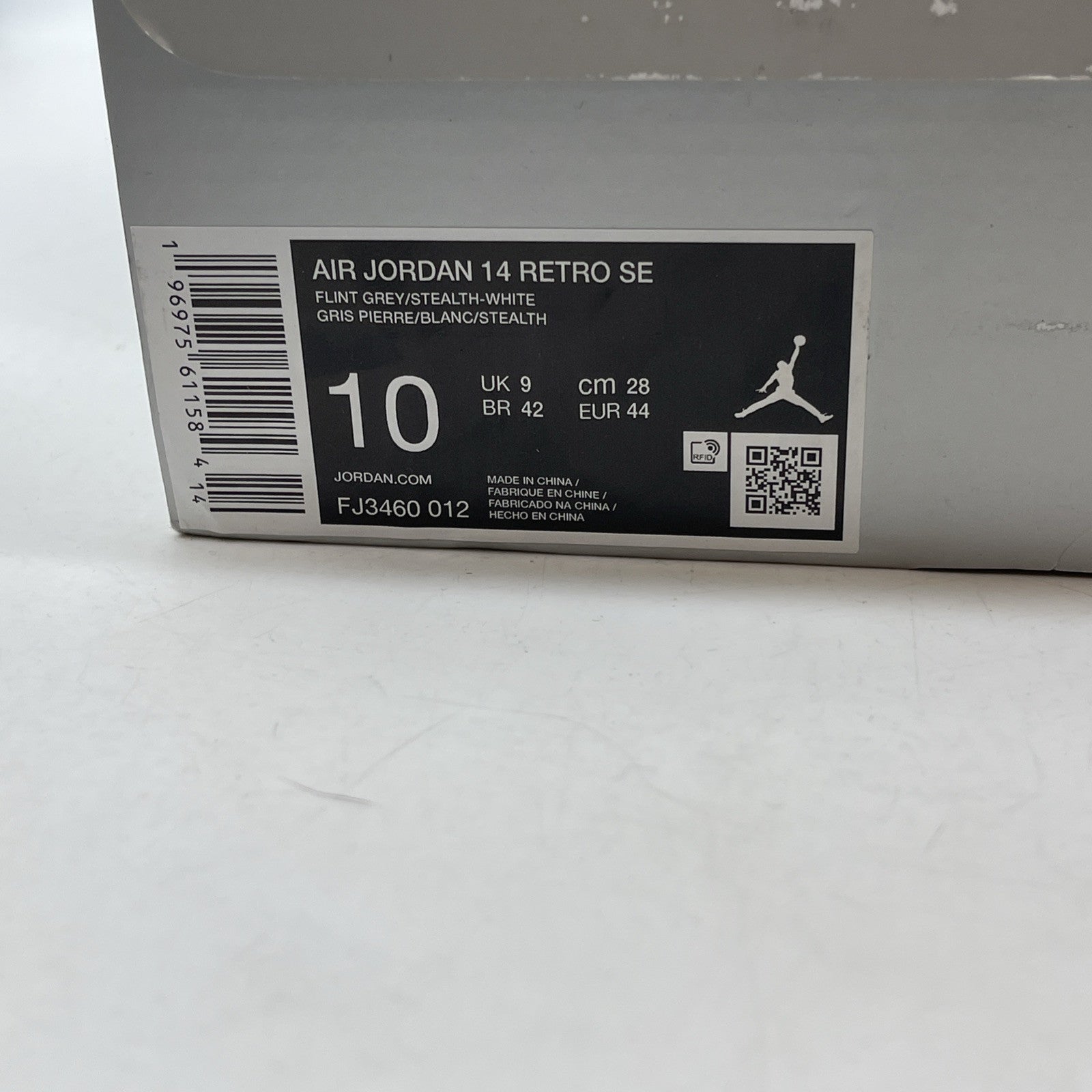 Size 10 -Air Jordan 14 Retro SE Mens Sz 13 Flight Grey Stealth White(FJ3460-012)