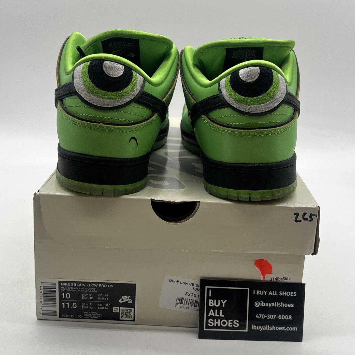 Size 10 - Nike The Powerpuff Girls x Dunk Pro SB QS Low Buttercup (FZ8319-300)