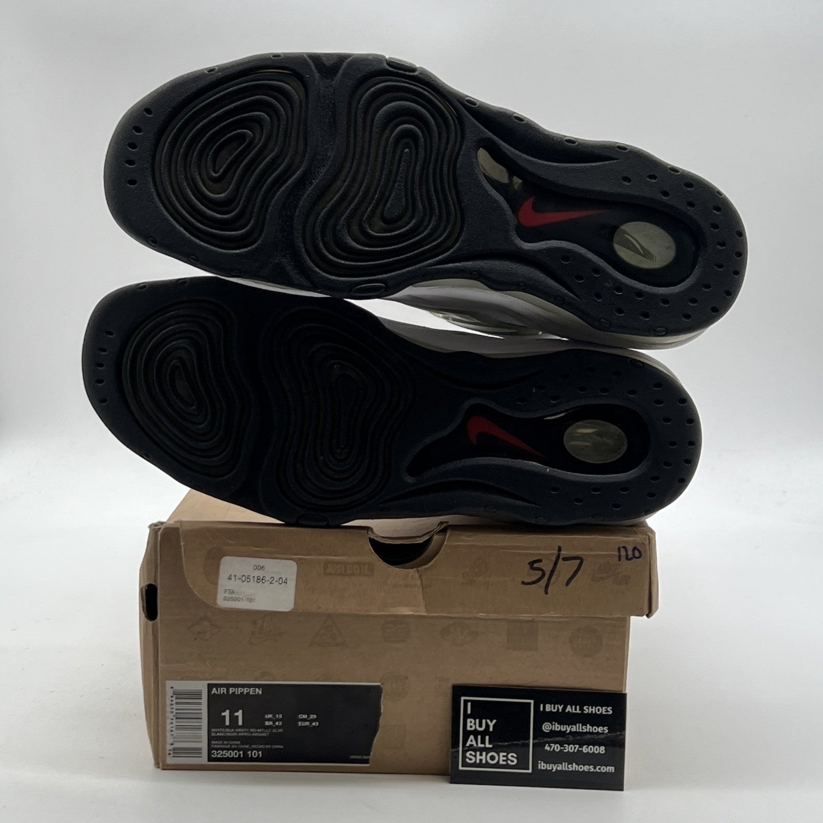 Size 11 - Nike Air Pippen White Black (325001-101)